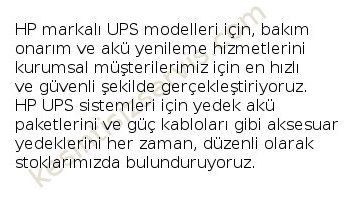 HP UPS Servis